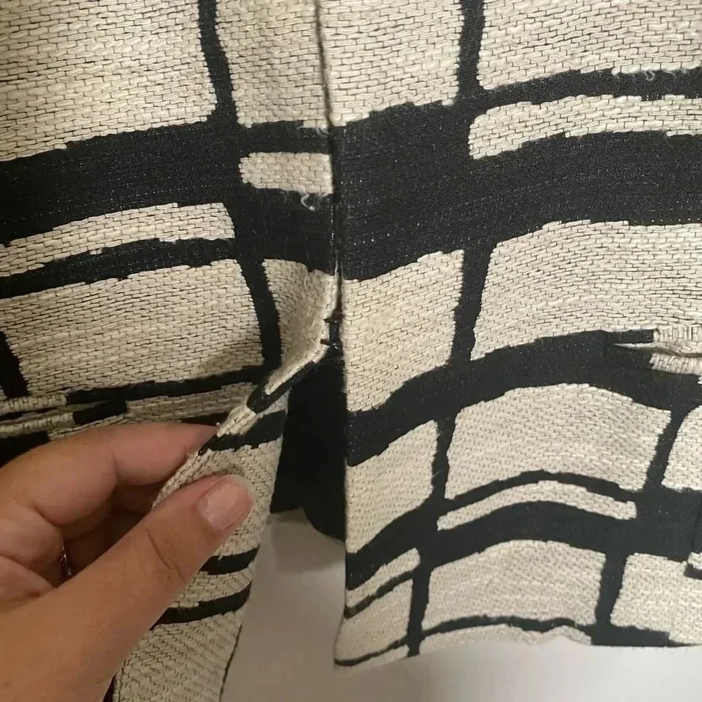 Lafayette 148 Abstract Print One Button Blazer
